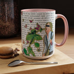 Rock & Bloom — Botanical Reverie Mug I Vintage Book Illustration Coffee Cup (11/15 oz)