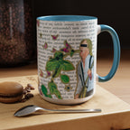 Rock & Bloom — Botanical Reverie Mug I Vintage Book Illustration Coffee Cup (11/15 oz)