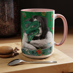 Rock & Bloom — The Serpent Sessions Mug | Grunge Floral Art Coffee Cup | Gift for Music Lovers (11oz & 15oz)