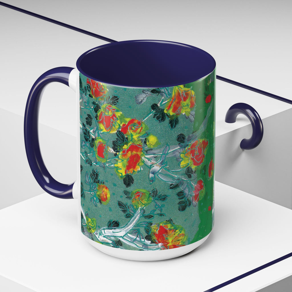Rock & Bloom — The Serpent Sessions Mug | Grunge Floral Art Coffee Cup | Gift for Music Lovers (11oz & 15oz)