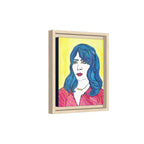 Bleu Soleil — Bleu | Original Mixed Media Feminine Portrait Print | Wall Art by Blue Moon Space