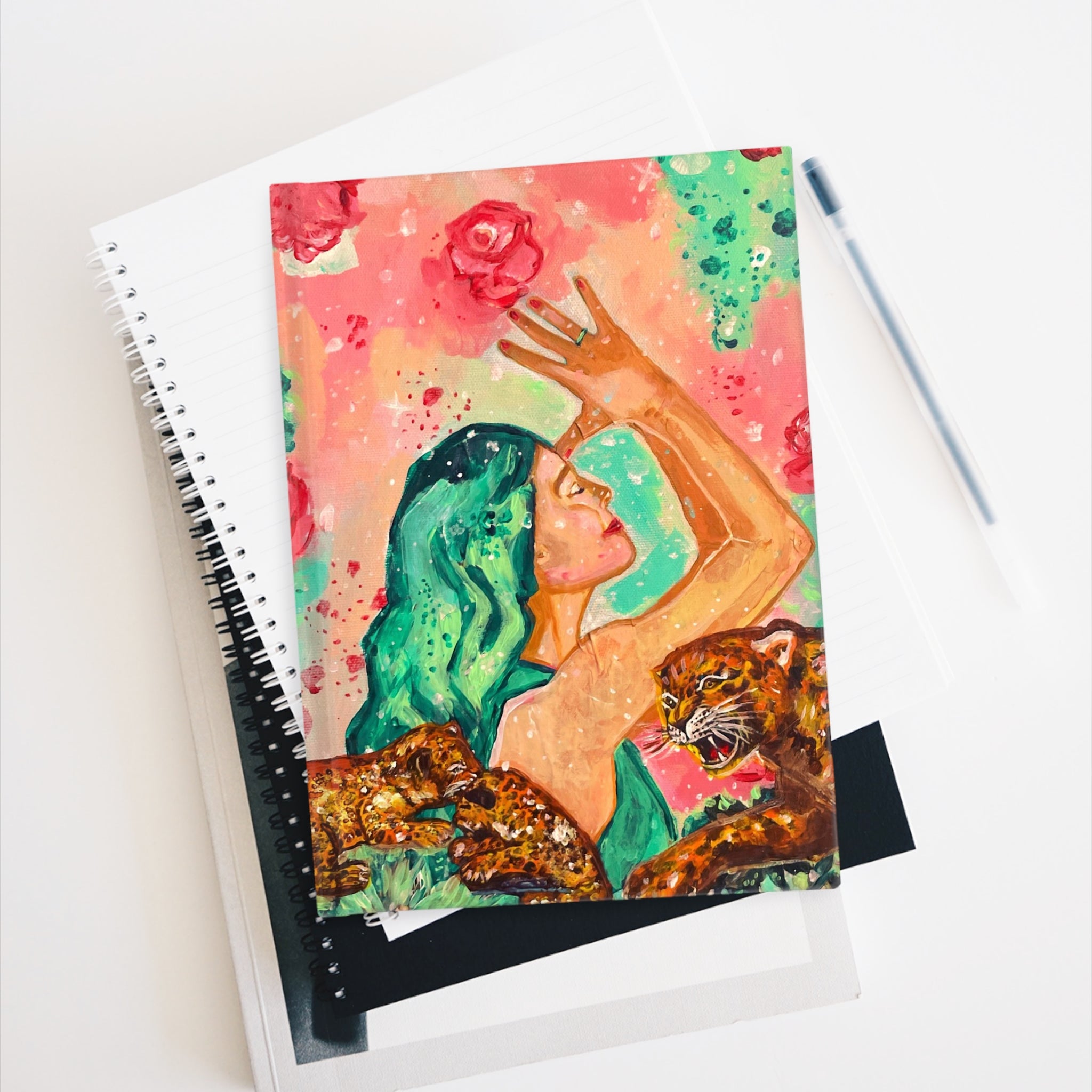 Sacred Practice Journal — Colorful Goddess Blank Journal for Creativity & Self-Reflection | Gift for Women