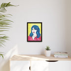 Bleu Soleil — Bleu | Original Mixed Media Feminine Portrait Print | Wall Art by Blue Moon Space