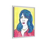 Bleu Soleil — Bleu | Original Mixed Media Feminine Portrait Print | Wall Art by Blue Moon Space