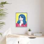 Bleu Soleil — Bleu | Original Mixed Media Feminine Portrait Print | Wall Art by Blue Moon Space