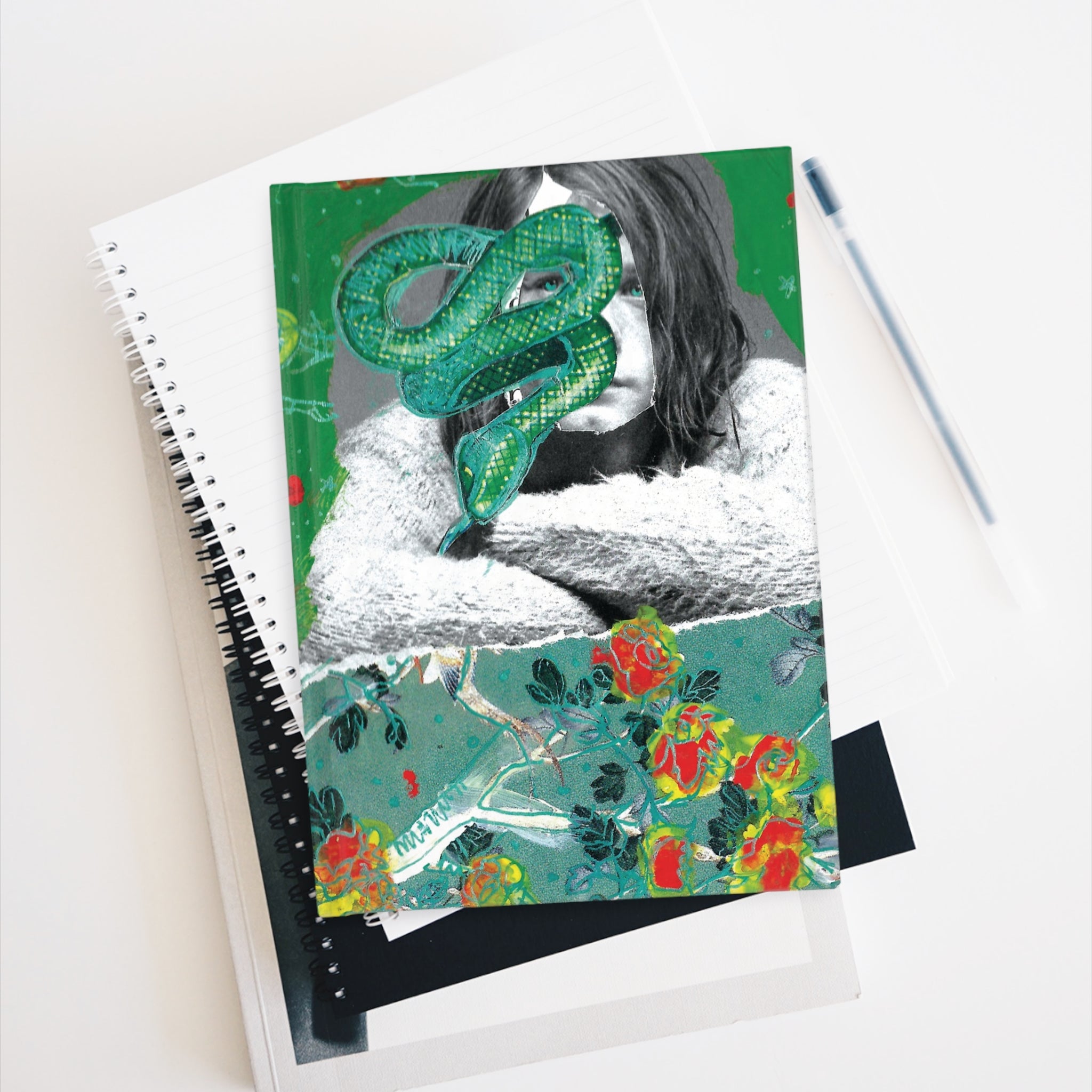 The Alchemy Journal —  Serpent & Bloom Ruled Lined Notebook with  for Transformation & Soul Exploration