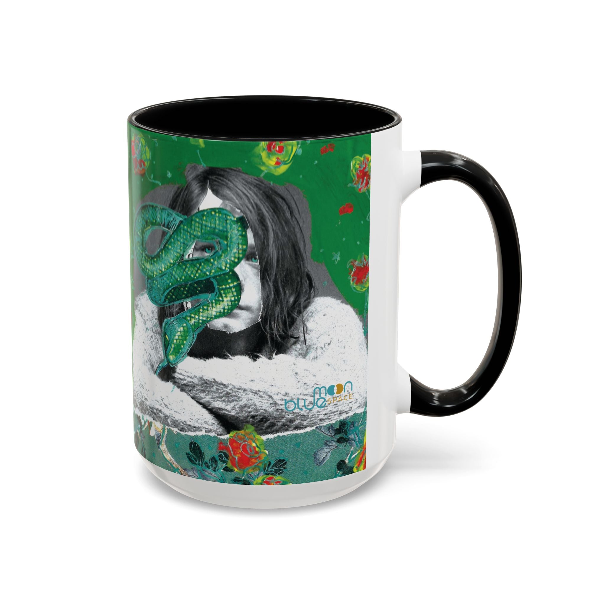 Rock & Bloom — The Serpent Sessions Mug | Grunge Floral Art Coffee Cup | Gift for Music Lovers (11oz & 15oz)
