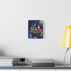 The Torchbearer | Original Analog Collage Art Print Canvas | Wall Art by Blue Moon Space