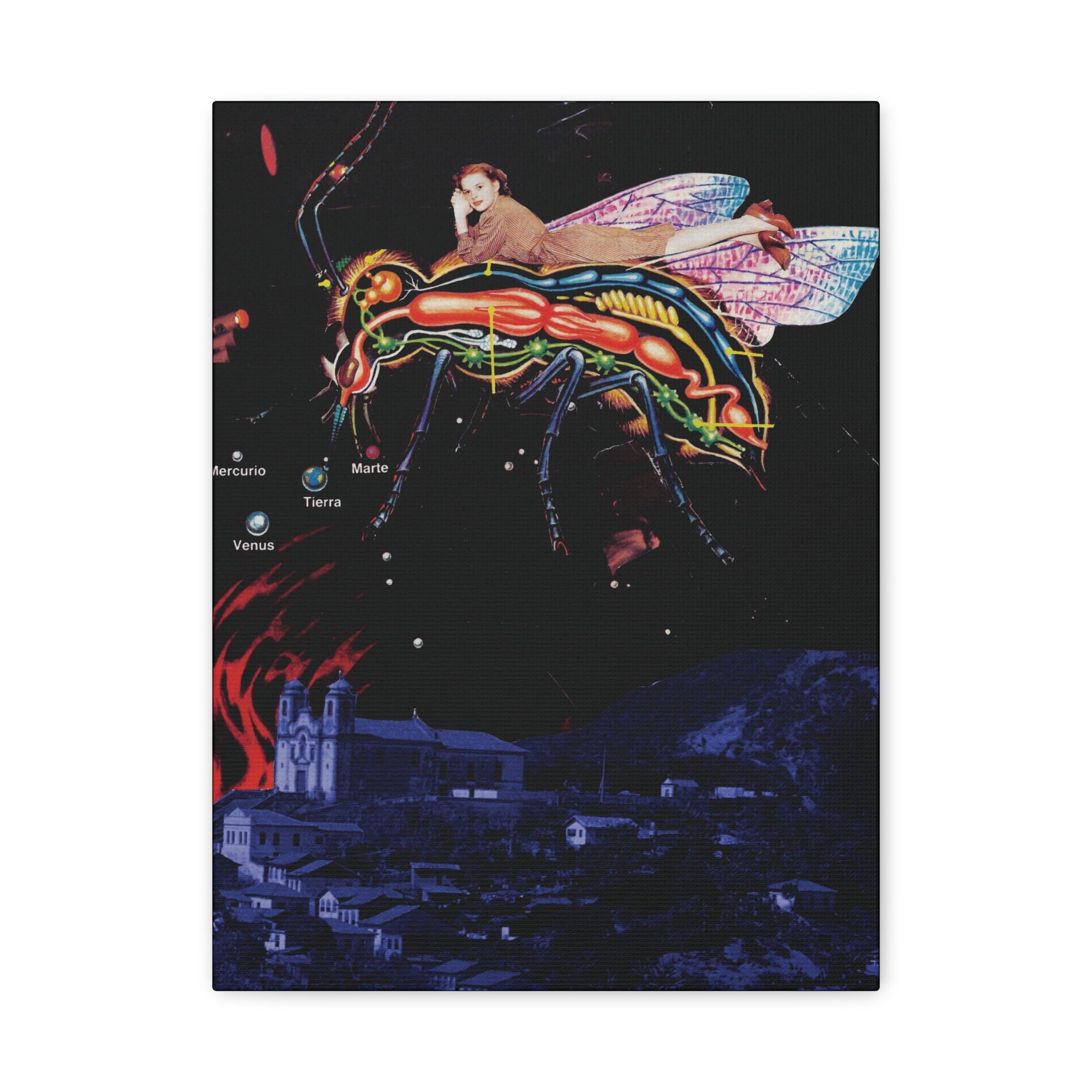 Fly Away | Original Analog Collage Art Print | Wall Art by Blue Moon Space