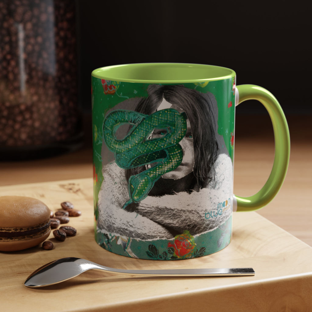 Rock & Bloom — The Serpent Sessions Mug | Grunge Floral Art Coffee Cup | Gift for Music Lovers (11oz & 15oz)