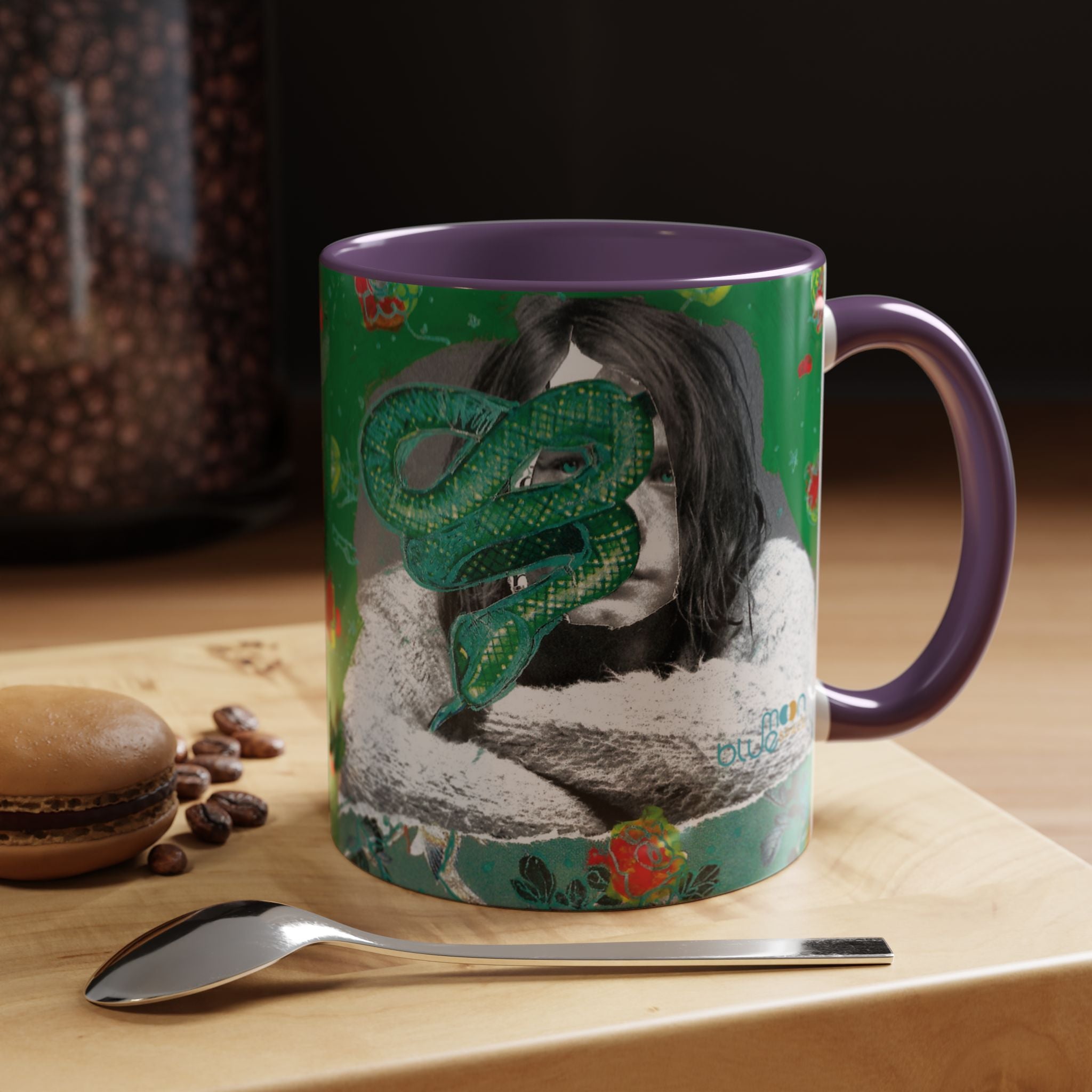 Rock & Bloom — The Serpent Sessions Mug | Grunge Floral Art Coffee Cup | Gift for Music Lovers (11oz & 15oz)