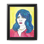 Bleu Soleil — Bleu | Original Mixed Media Feminine Portrait Print | Wall Art by Blue Moon Space