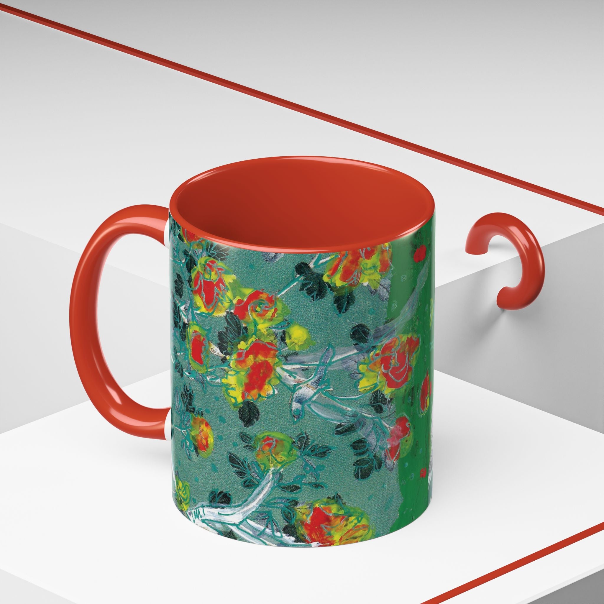Rock & Bloom — The Serpent Sessions Mug | Grunge Floral Art Coffee Cup | Gift for Music Lovers (11oz & 15oz)