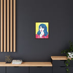 Bleu Soleil — Bleu | Original Mixed Media Feminine Portrait Print | Wall Art by Blue Moon Space