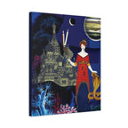 The Torchbearer | Original Analog Collage Art Print Canvas | Wall Art by Blue Moon Space