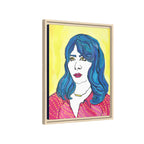 Bleu Soleil — Bleu | Original Mixed Media Feminine Portrait Print | Wall Art by Blue Moon Space