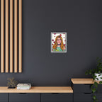 Bleu Soleil — Rose | Original Mixed Media Feminine Portrait Print | Wall Art by Blue Moon Space