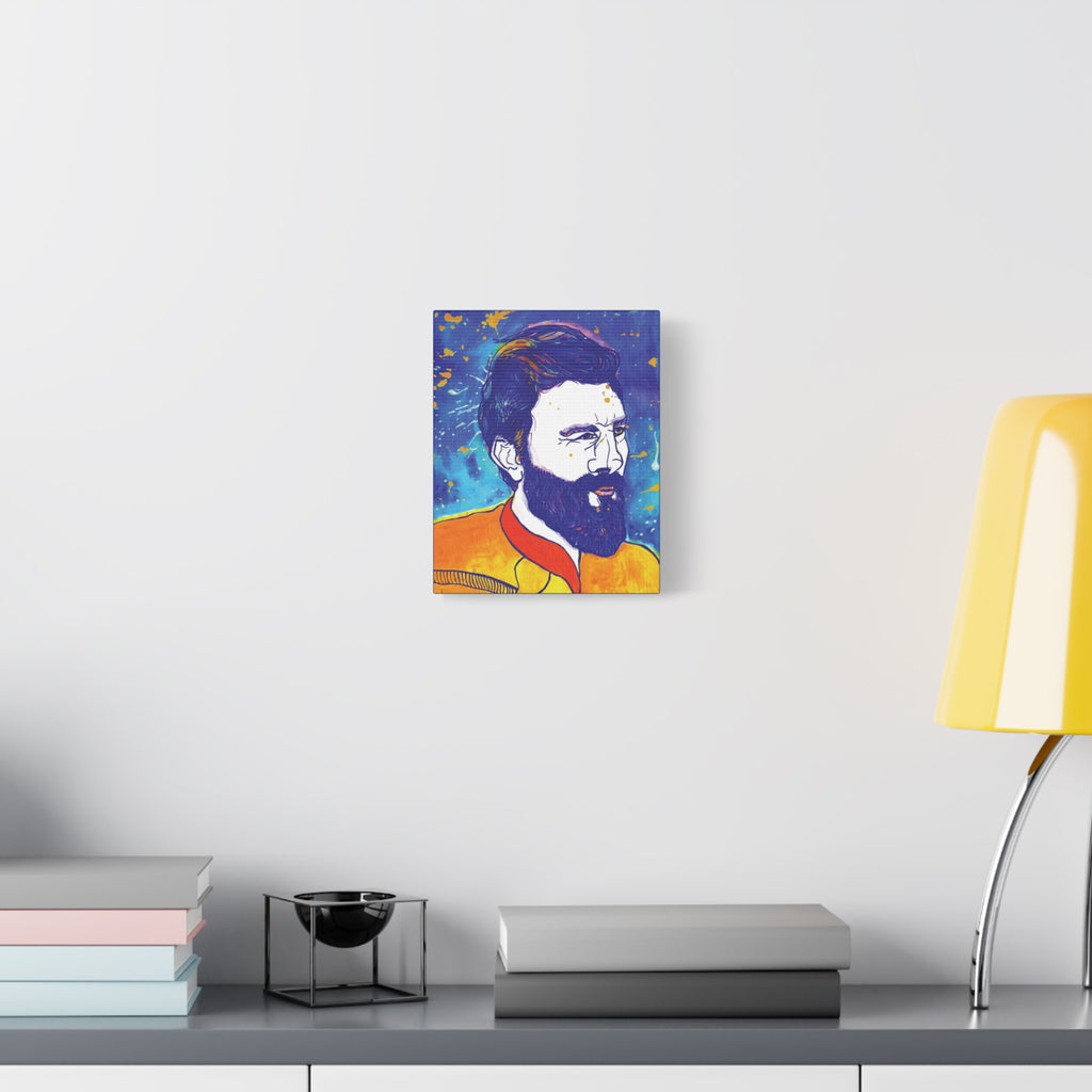 Bleu Soleil — He Who Protects | Original Art Canvas Print | Wall Art by Blue Moon Space