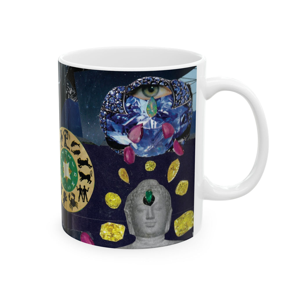 Astrology Moon & Zodiac Ceramic Mug — Mystical Night Sky Coffee Cup (11oz & 15oz)