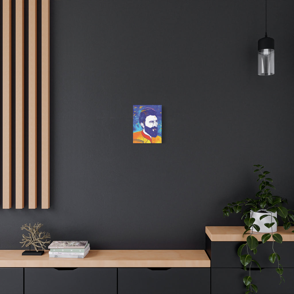 Bleu Soleil — He Who Protects | Original Art Canvas Print | Wall Art by Blue Moon Space