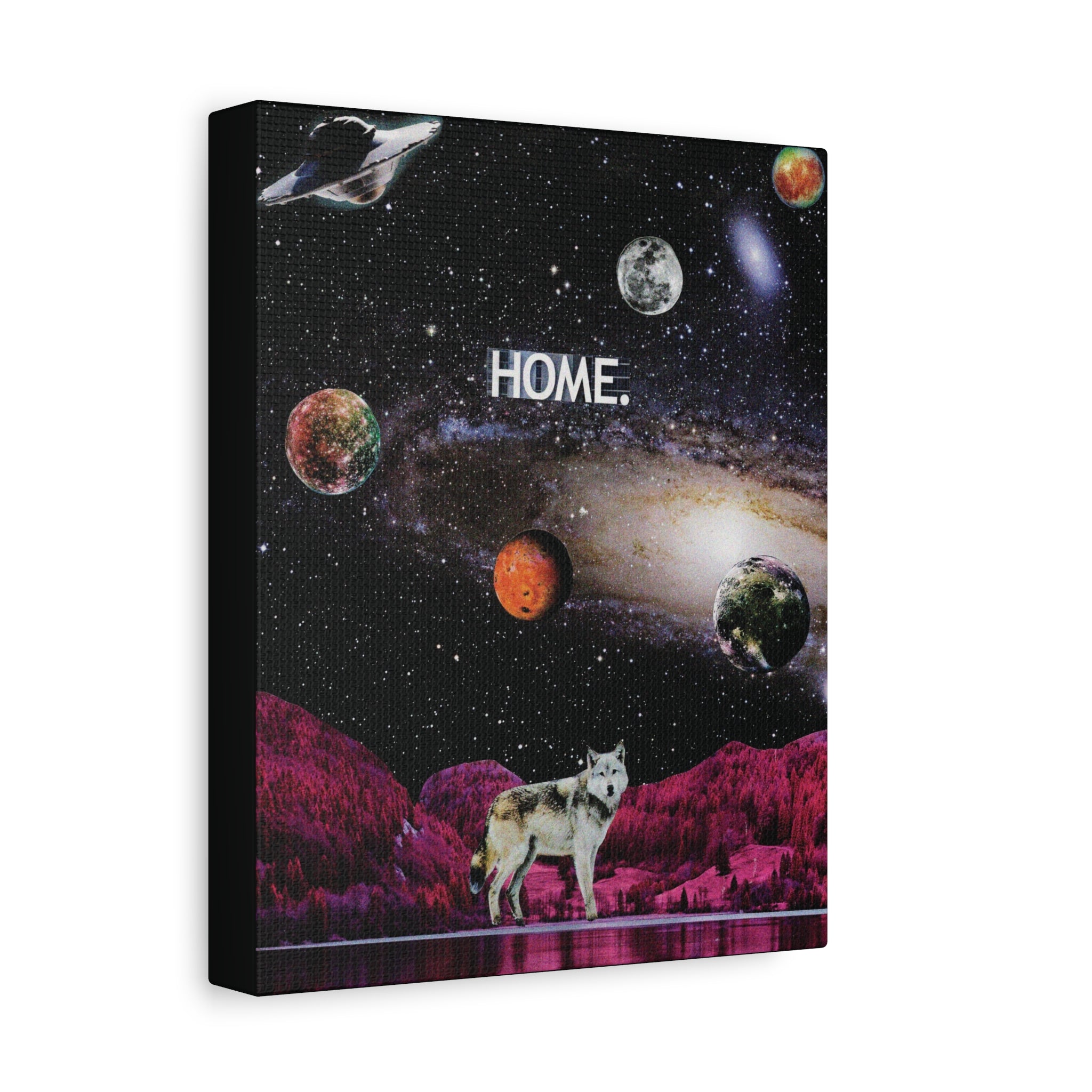 Home | Original Analog Collage Art Print | Wall Art by Blue Moon Space