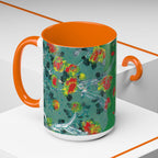 Rock & Bloom — The Serpent Sessions Mug | Grunge Floral Art Coffee Cup | Gift for Music Lovers (11oz & 15oz)