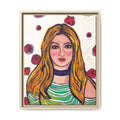 Bleu Soleil — Rose | Original Mixed Media Feminine Portrait Print | Wall Art by Blue Moon Space