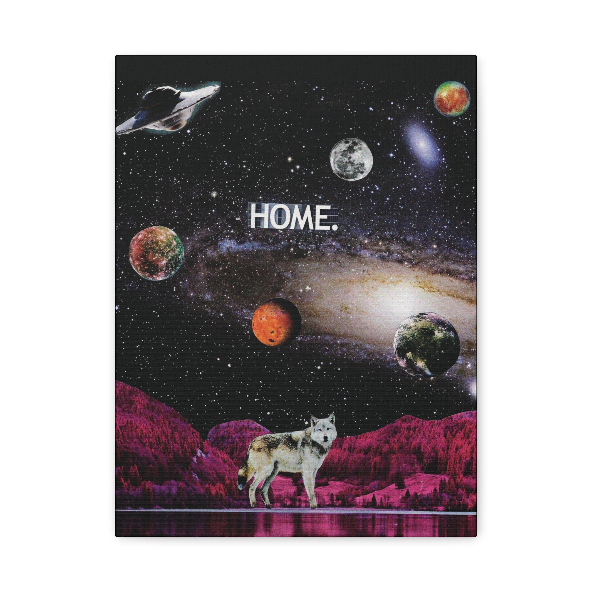 Home | Original Analog Collage Art Print | Wall Art by Blue Moon Space