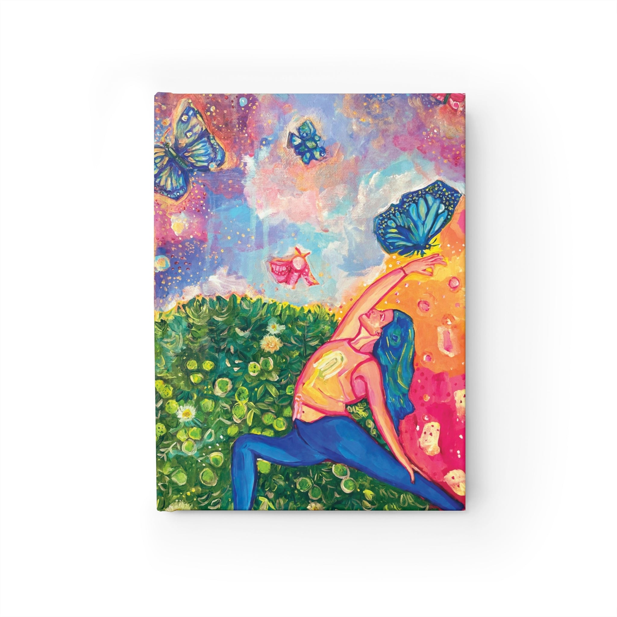 Sacred Practice Notebook — Yoga Goddess Ruled Lined Notebook for Writing & Intention Setting | Gift for Yogis