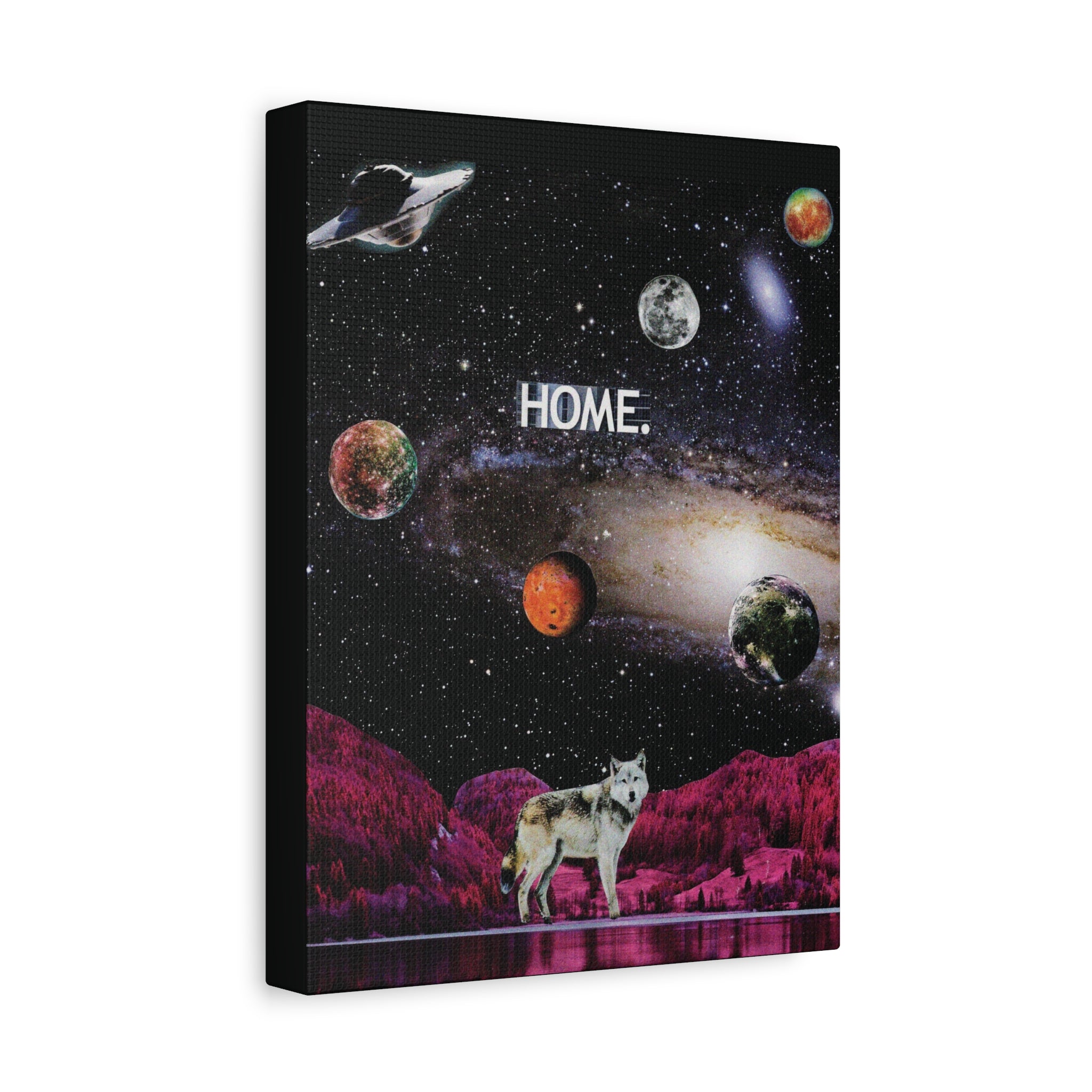 Home | Original Analog Collage Art Print | Wall Art by Blue Moon Space
