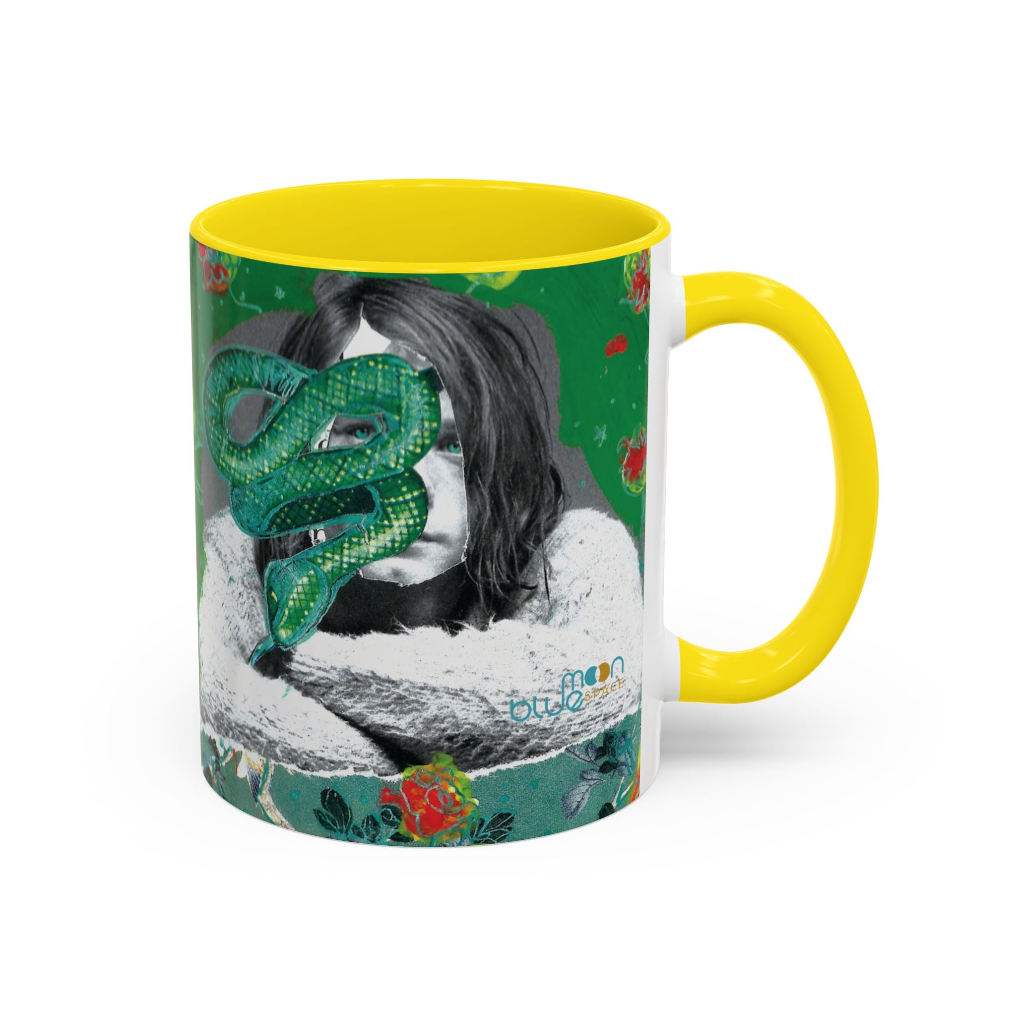 Rock & Bloom — The Serpent Sessions Mug | Grunge Floral Art Coffee Cup | Gift for Music Lovers (11oz & 15oz)