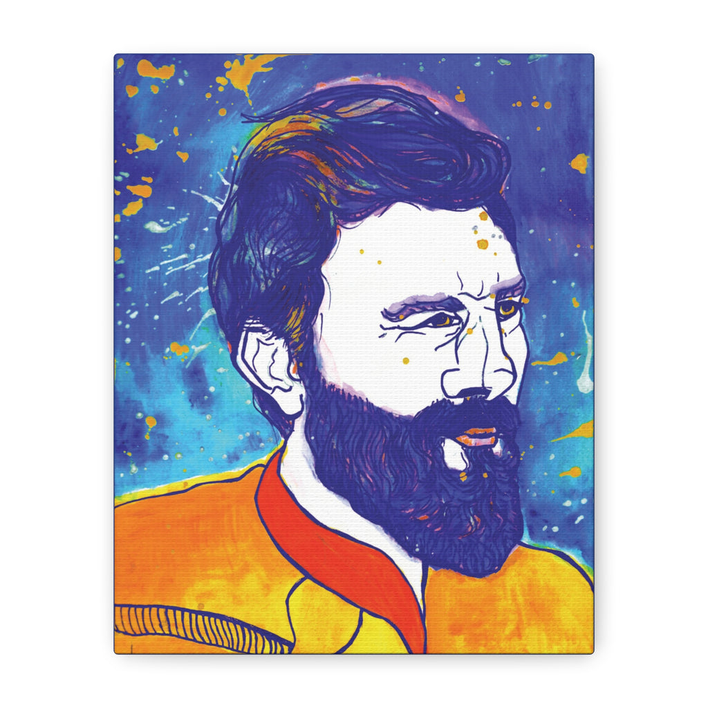 Bleu Soleil — He Who Protects | Original Art Canvas Print | Wall Art by Blue Moon Space