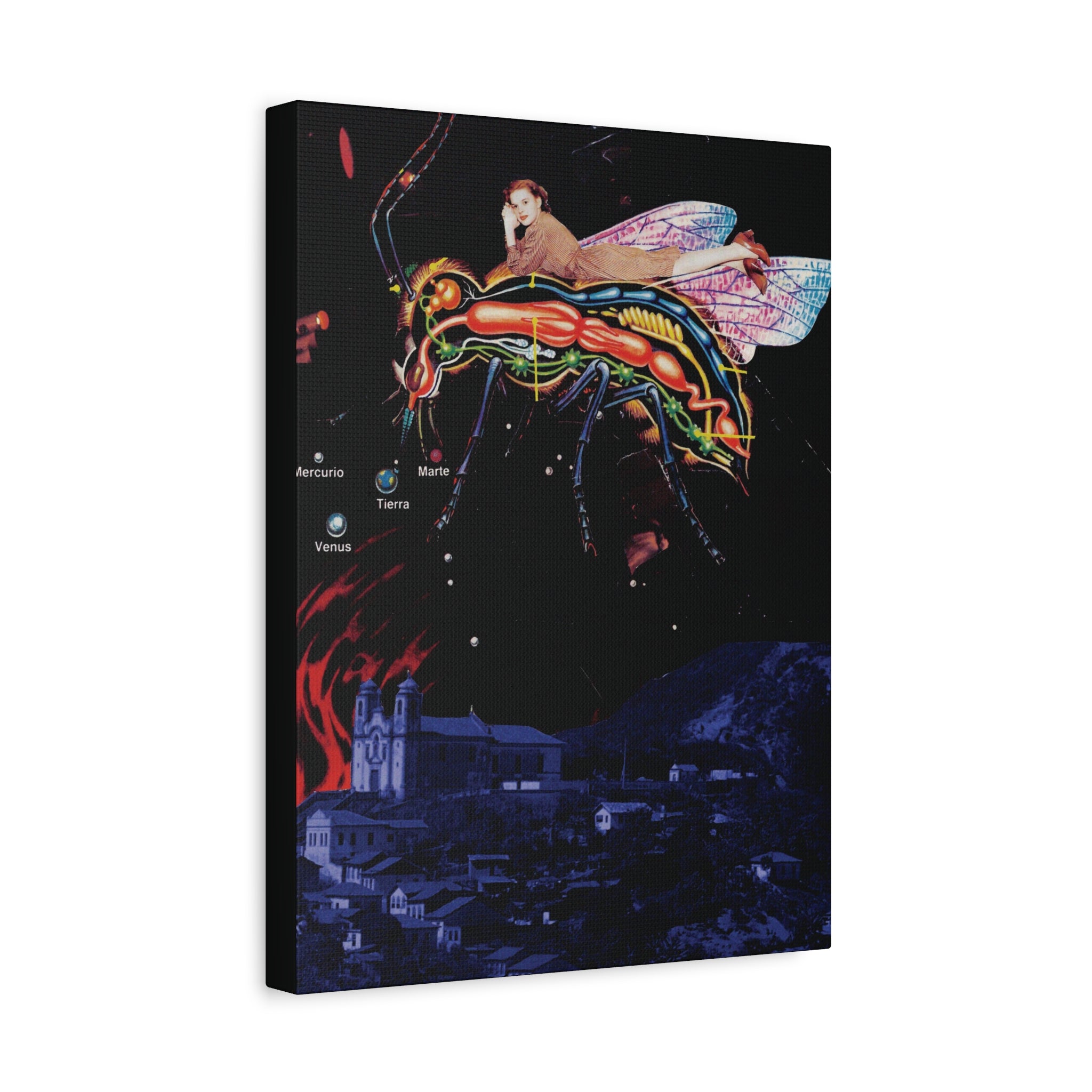 Fly Away | Original Analog Collage Art Print | Wall Art by Blue Moon Space