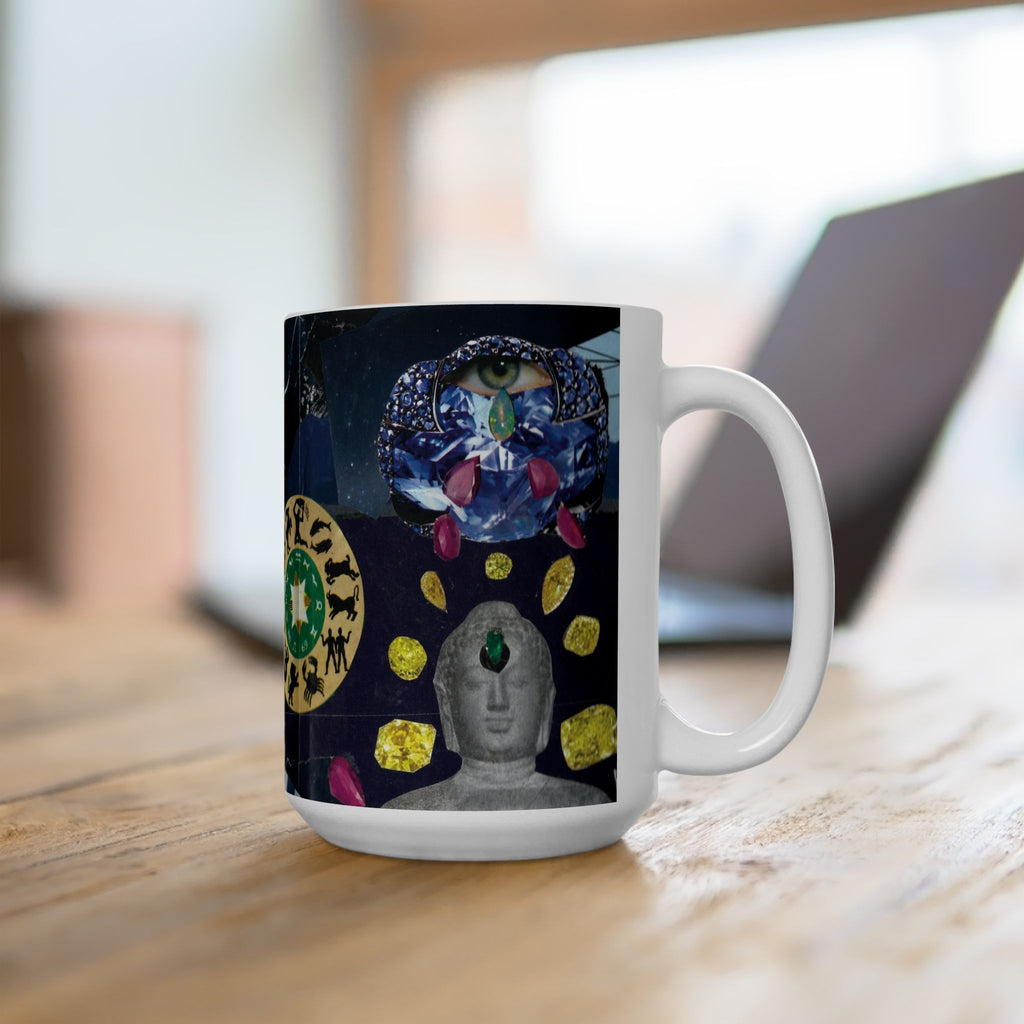 Astrology Moon & Zodiac Ceramic Mug — Mystical Night Sky Coffee Cup (11oz & 15oz)