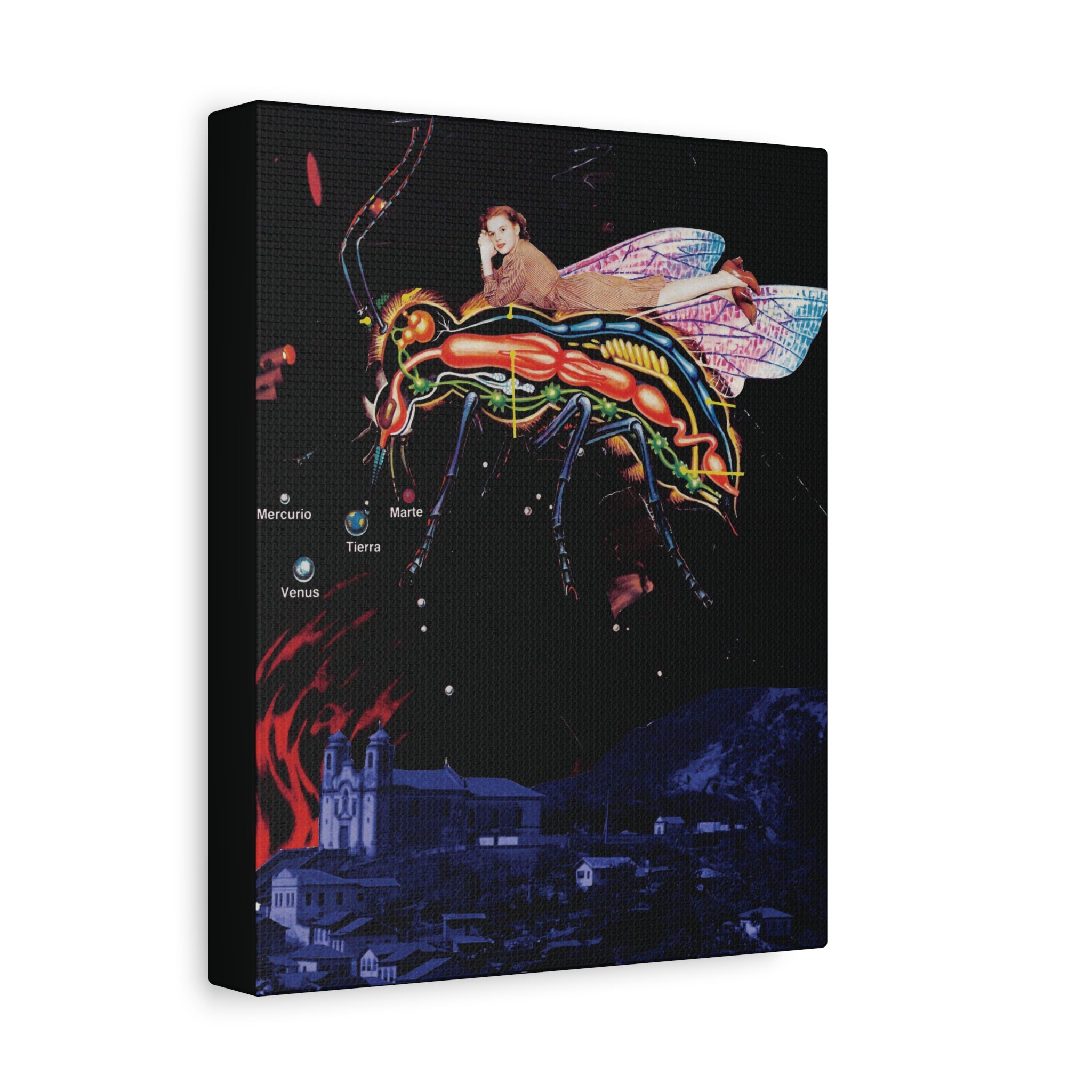 Fly Away | Original Analog Collage Art Print | Wall Art by Blue Moon Space