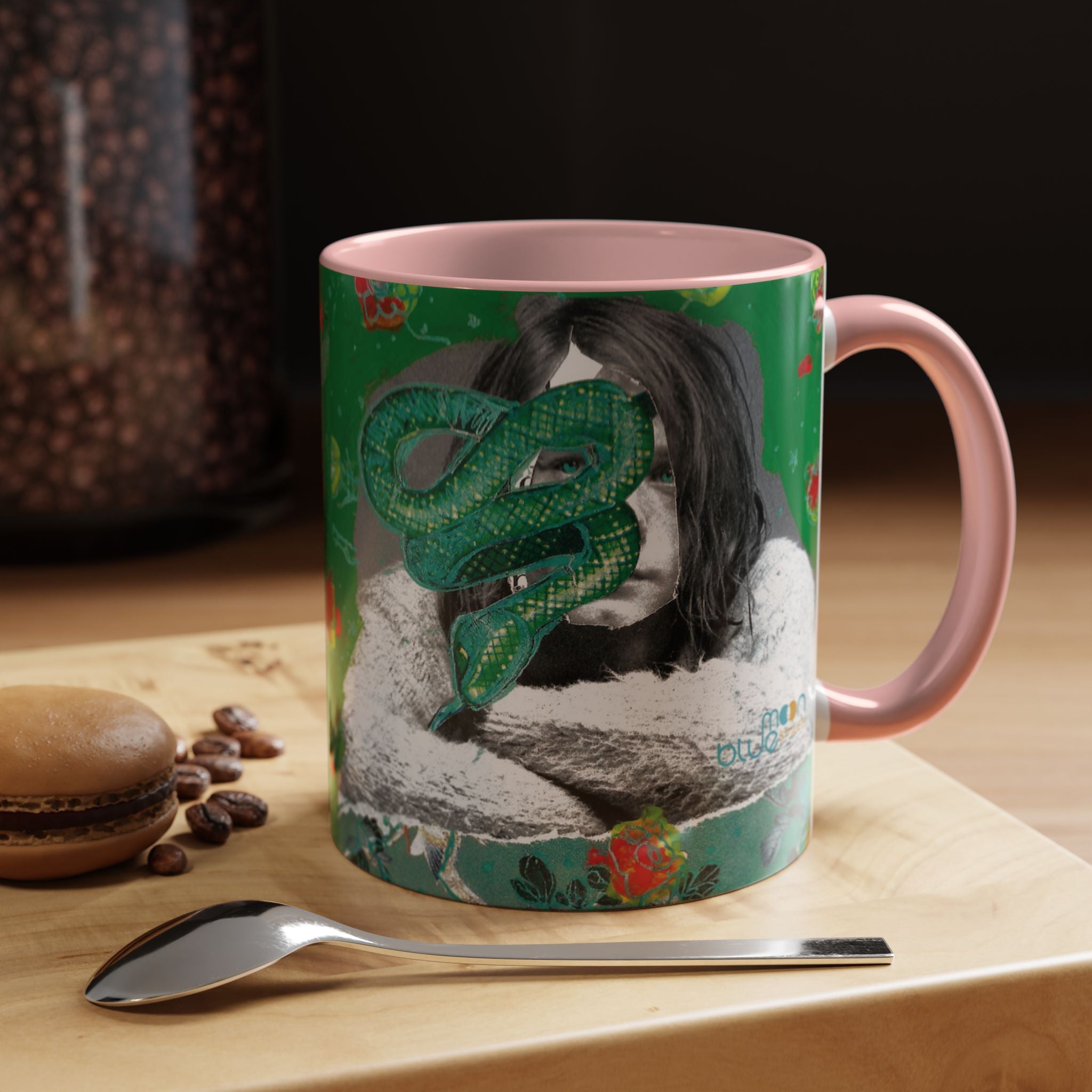 Rock & Bloom — The Serpent Sessions Mug | Grunge Floral Art Coffee Cup | Gift for Music Lovers (11oz & 15oz)