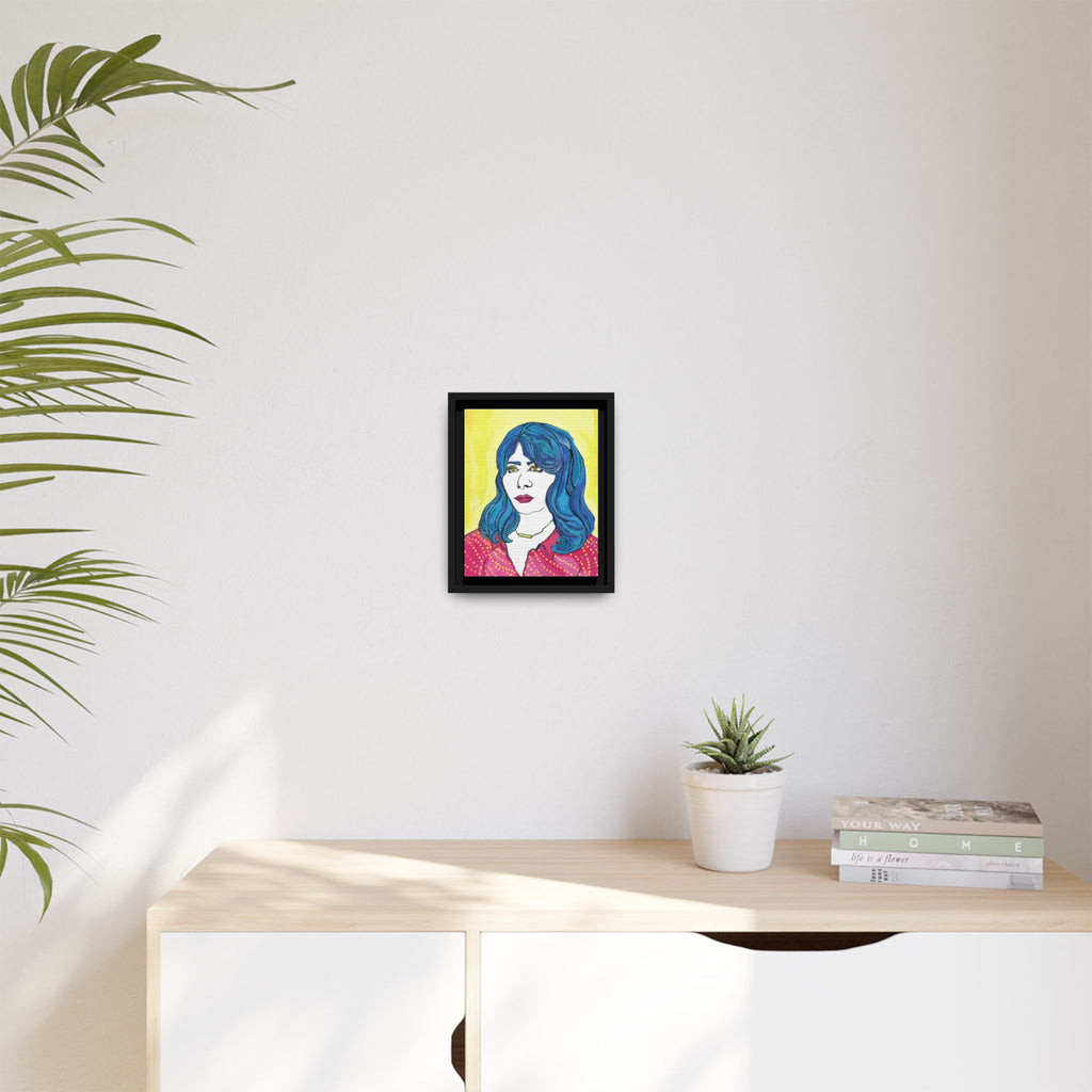 Bleu Soleil — Bleu | Original Mixed Media Feminine Portrait Print | Wall Art by Blue Moon Space