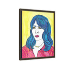 Bleu Soleil — Bleu | Original Mixed Media Feminine Portrait Print | Wall Art by Blue Moon Space