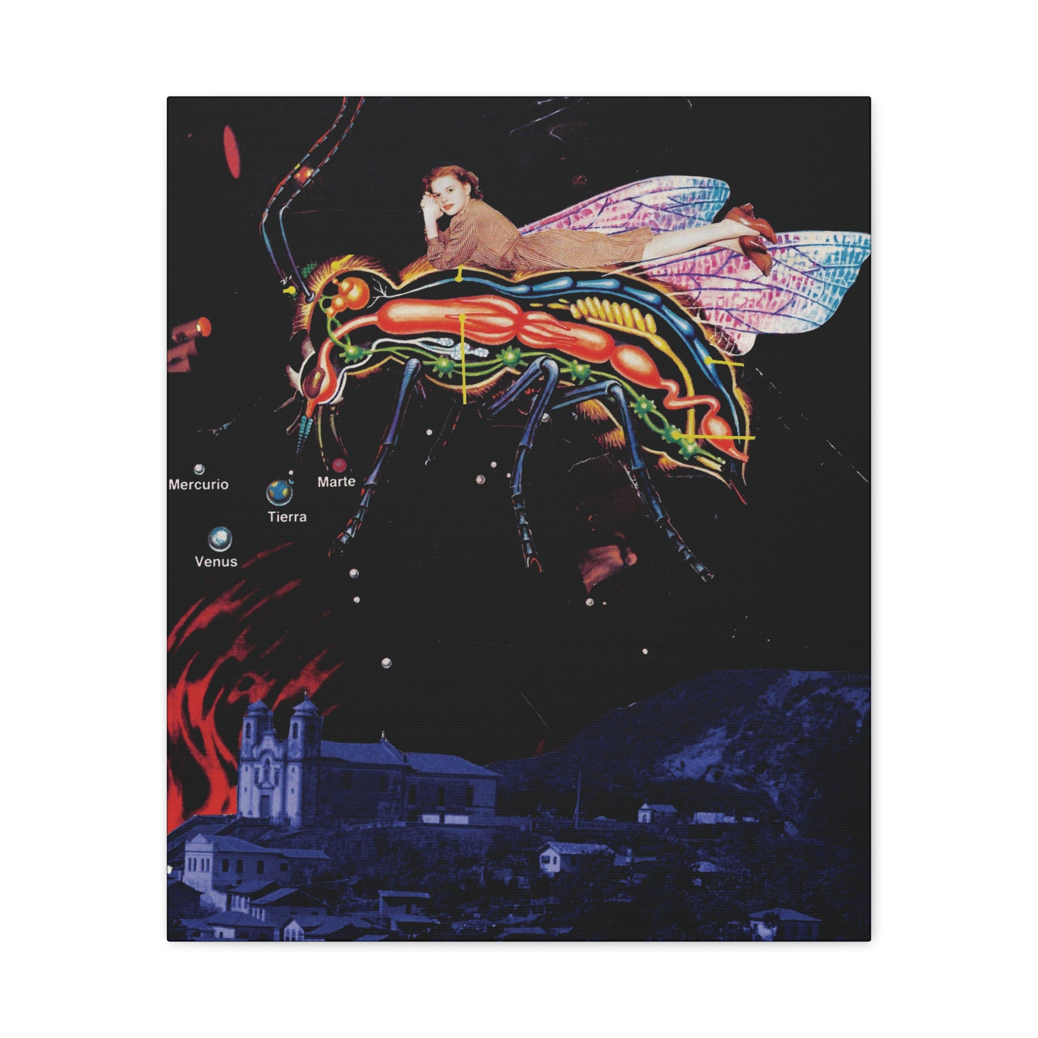 Fly Away | Original Analog Collage Art Print | Wall Art by Blue Moon Space