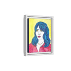 Bleu Soleil — Bleu | Original Mixed Media Feminine Portrait Print | Wall Art by Blue Moon Space