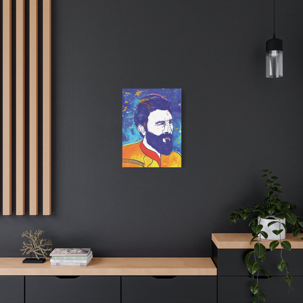Bleu Soleil — He Who Protects | Original Art Canvas Print | Wall Art by Blue Moon Space