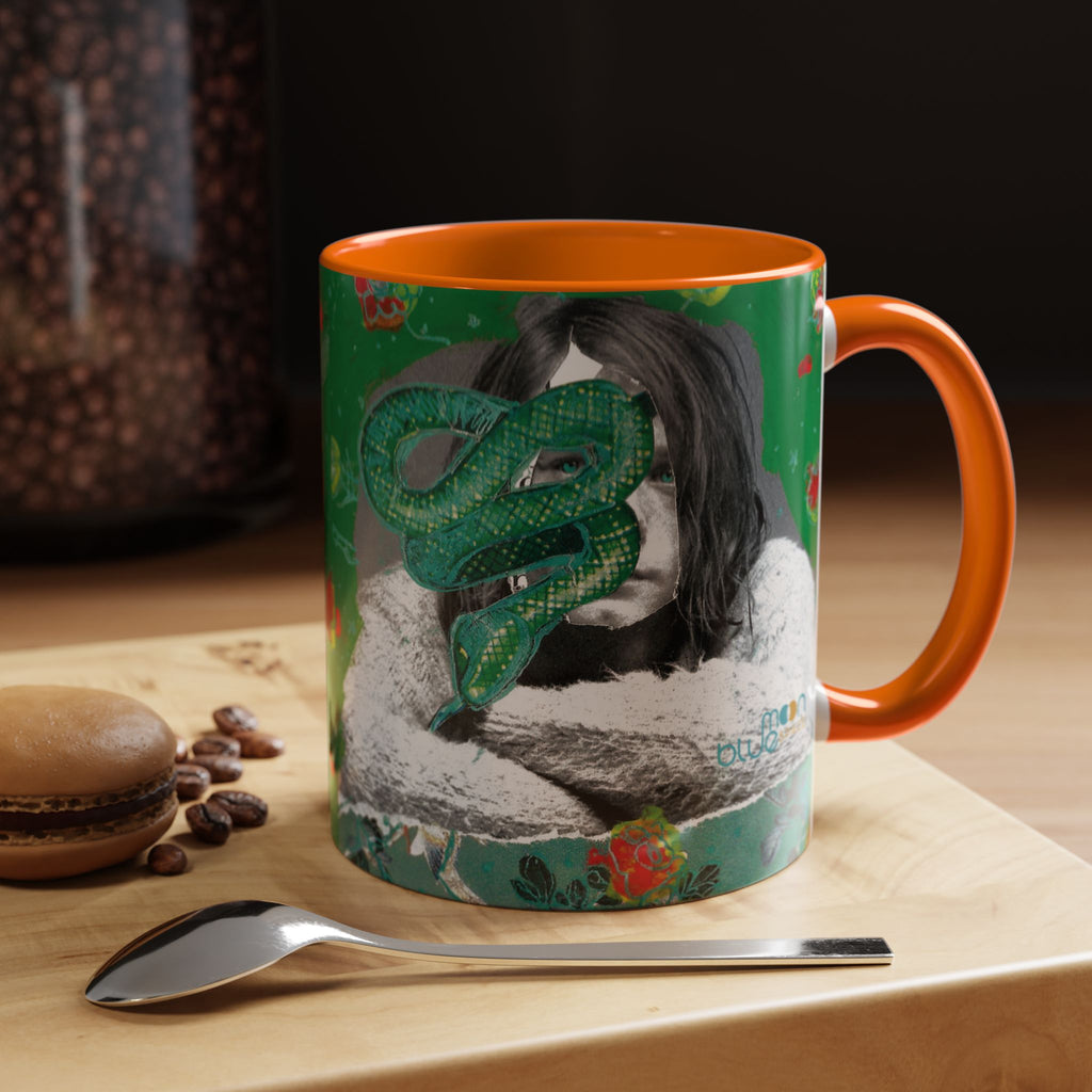 Rock & Bloom — The Serpent Sessions Mug | Grunge Floral Art Coffee Cup | Gift for Music Lovers (11oz & 15oz)