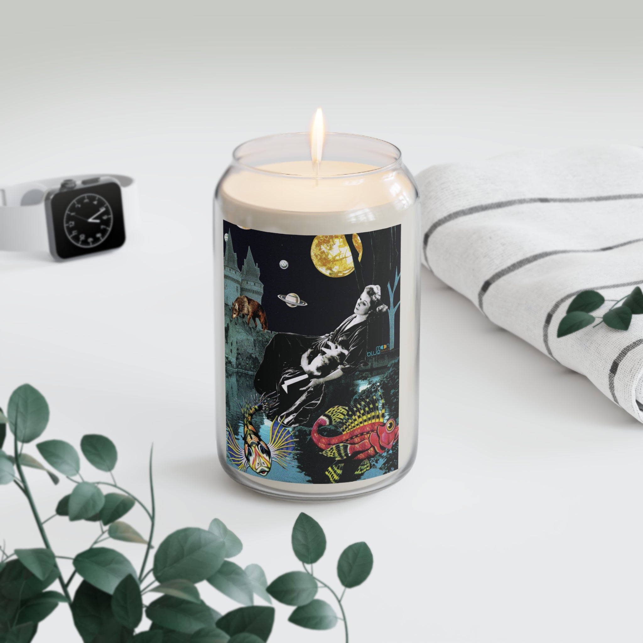 Untamed | 13.75oz Aromatic Jar Ritual Candle   | Art by Blue Moon Space