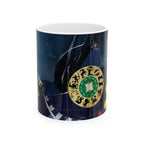 Astrology Moon & Zodiac Ceramic Mug — Mystical Night Sky Coffee Cup (11oz & 15oz)