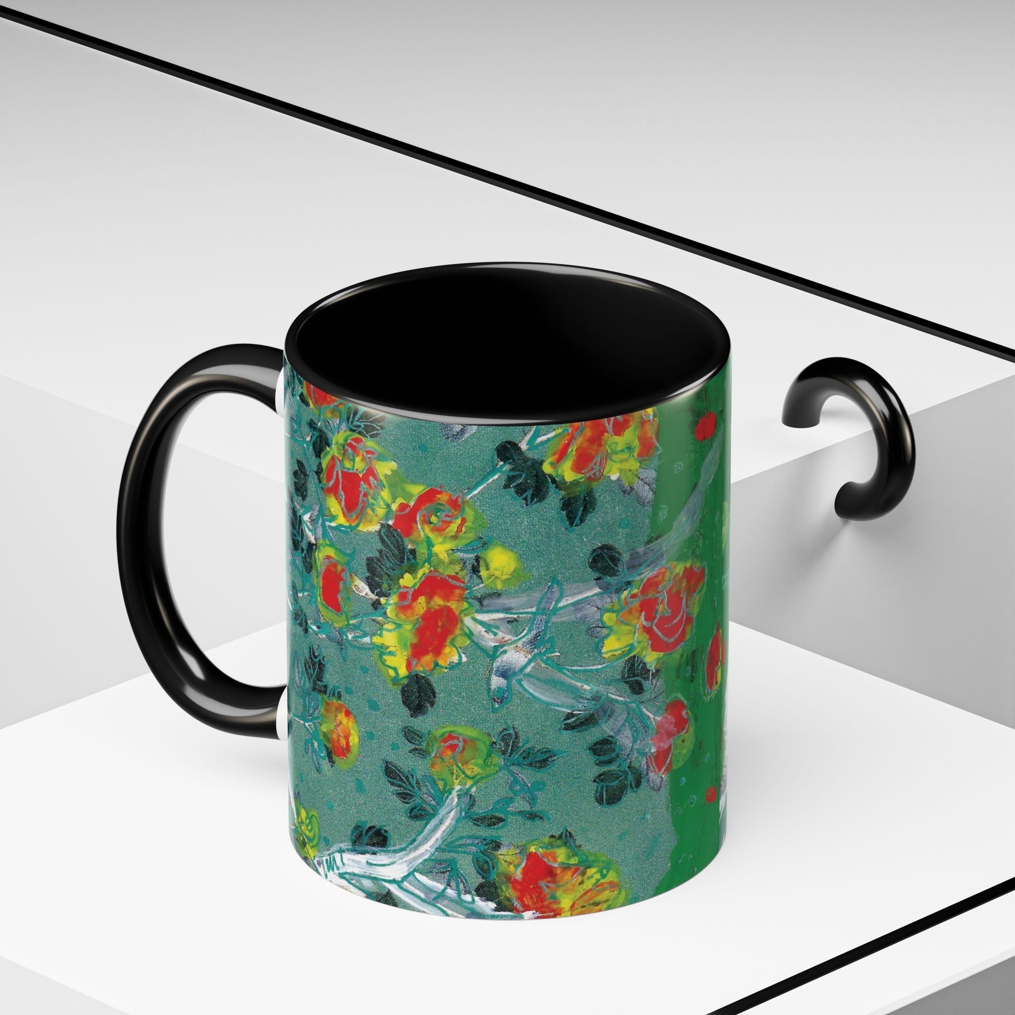 Rock & Bloom — The Serpent Sessions Mug | Grunge Floral Art Coffee Cup | Gift for Music Lovers (11oz & 15oz)