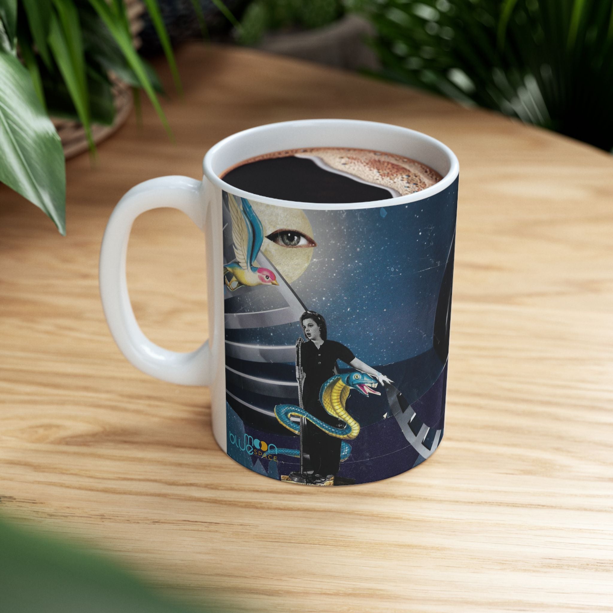 Astrology Moon & Zodiac Ceramic Mug — Mystical Night Sky Coffee Cup (11oz & 15oz)