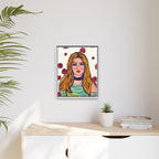 Bleu Soleil — Rose | Original Mixed Media Feminine Portrait Print | Wall Art by Blue Moon Space