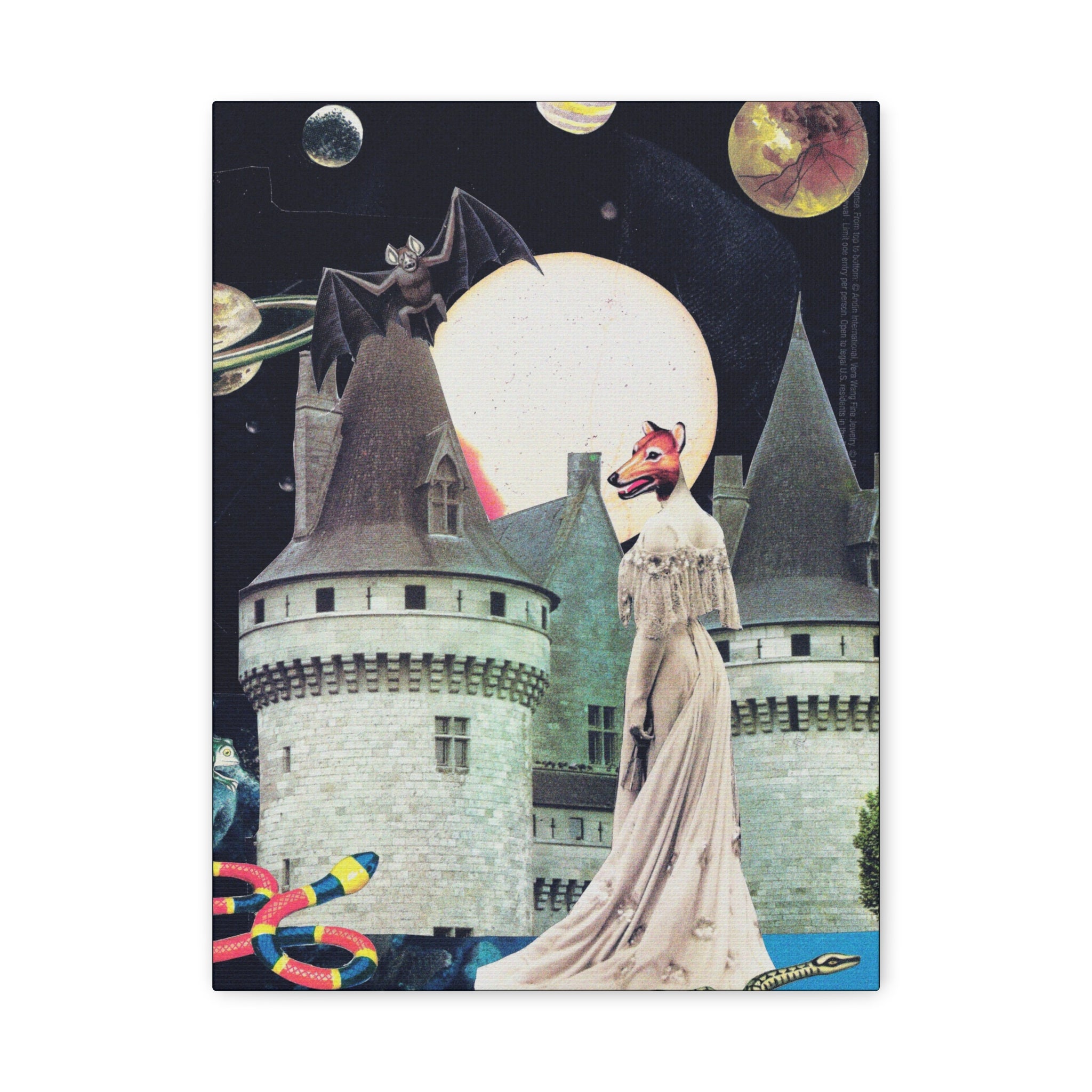 Queen of the Underworld | Original Analog Collage Art Print | Wall Art by Blue Moon Space