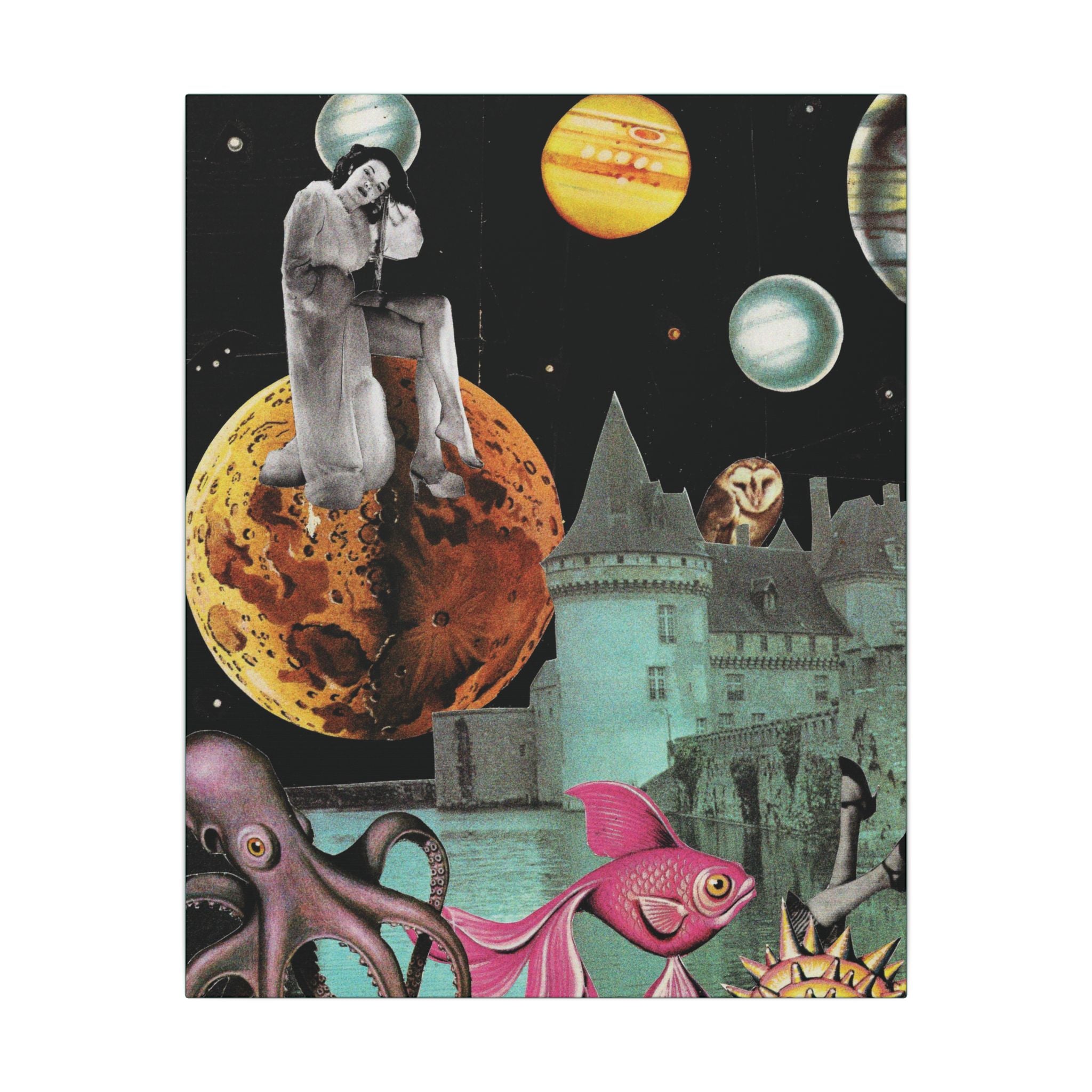 The Inner Queendom — The Goddess Within | Original Analog Collage Art Print | Wall Art by Blue Moon Space