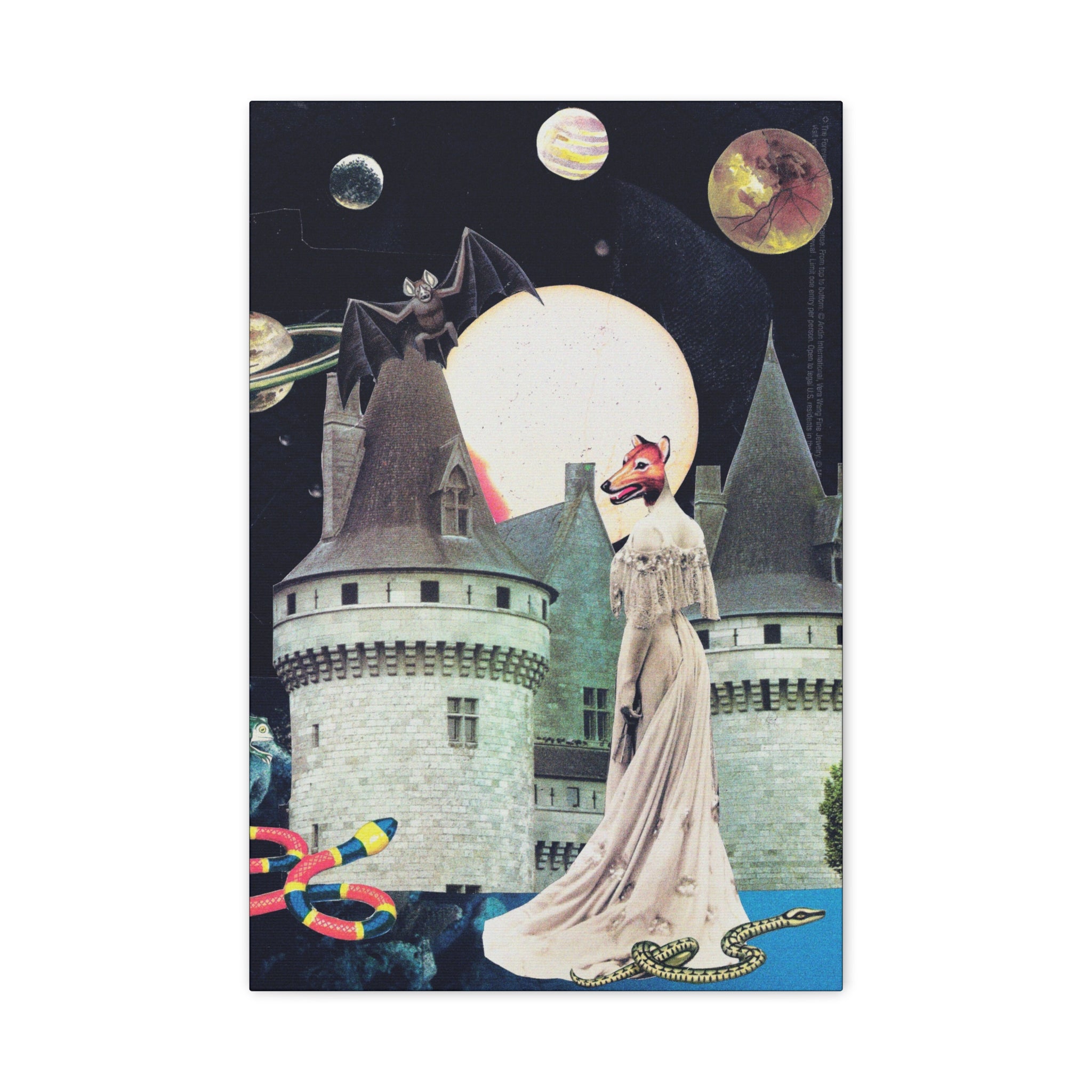 Queen of the Underworld | Original Analog Collage Art Print | Wall Art by Blue Moon Space